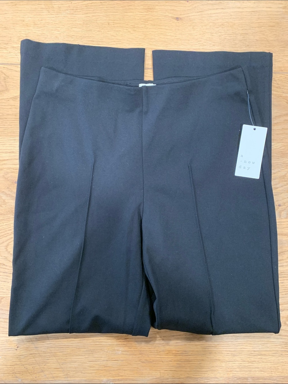 a new day Black Ponte Leggings with Front Seams